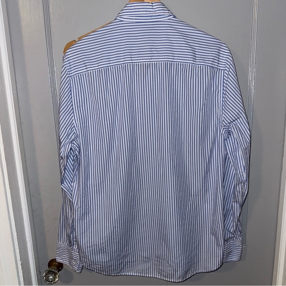 Save Khaki Striped Standard Shirt - Blue - Picture 3 of 5